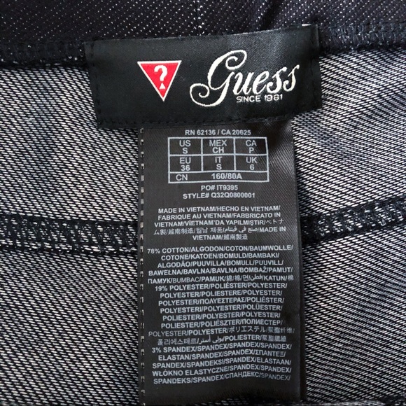 GUESS Charcoal Low-Rise Skinny Leggings - Picture 5 of 8